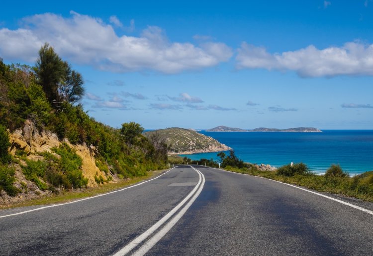 Scenic road on the island of Krk