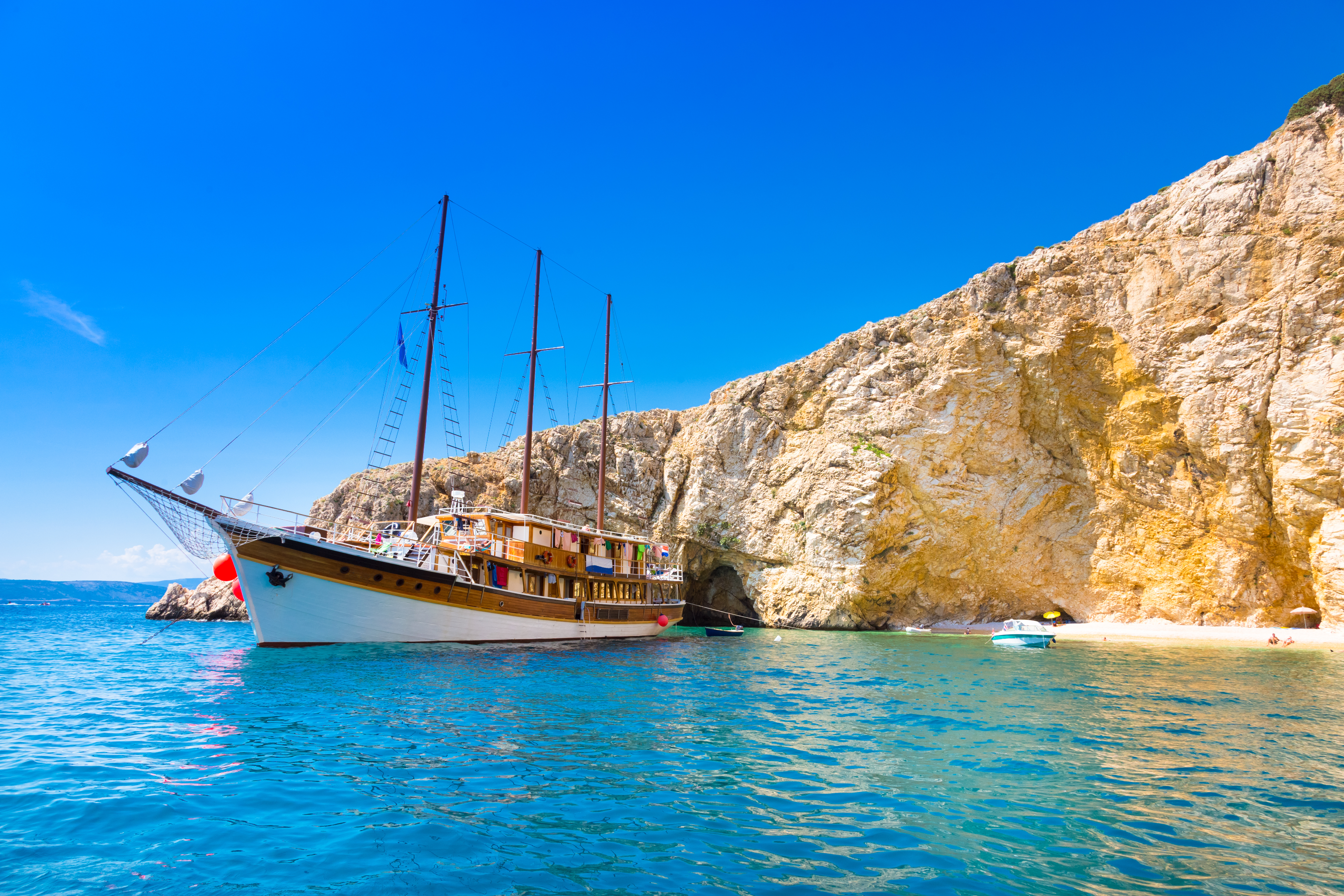 Golden Beach on the island of Krk