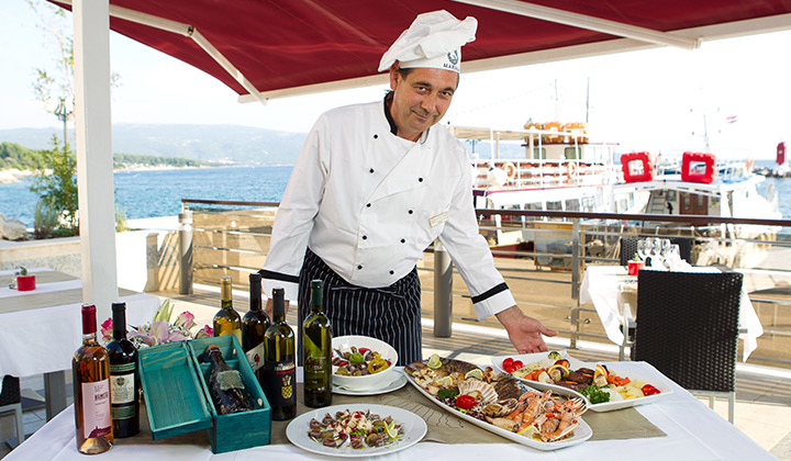 The best of Krk gastronomy at Marina restaurant