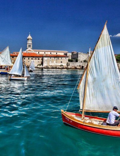 Smooth sailing in the town of Krk
