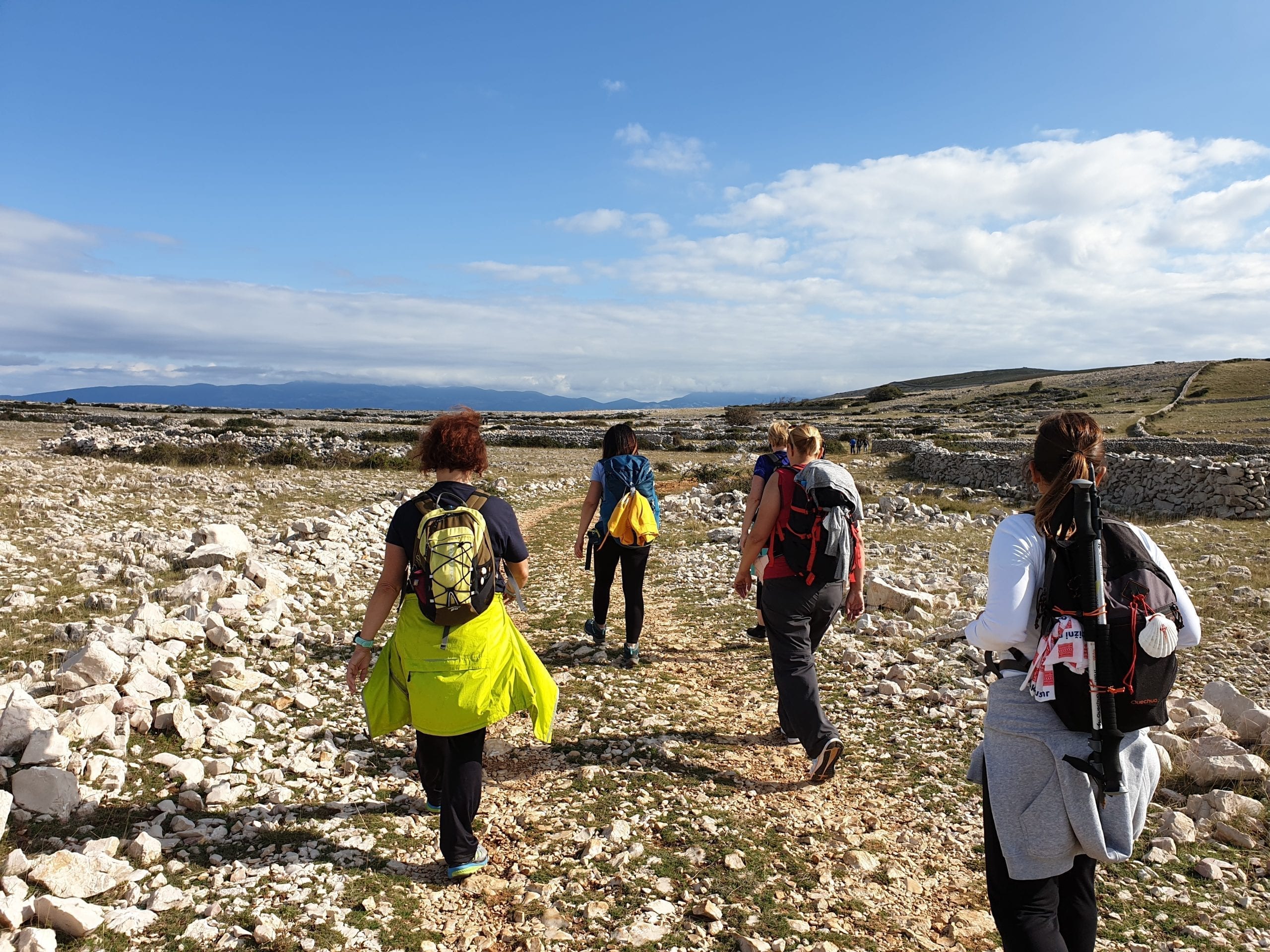 Hiking along the Camino Krk trail (Image Source: City of Krk Tourist Board) 