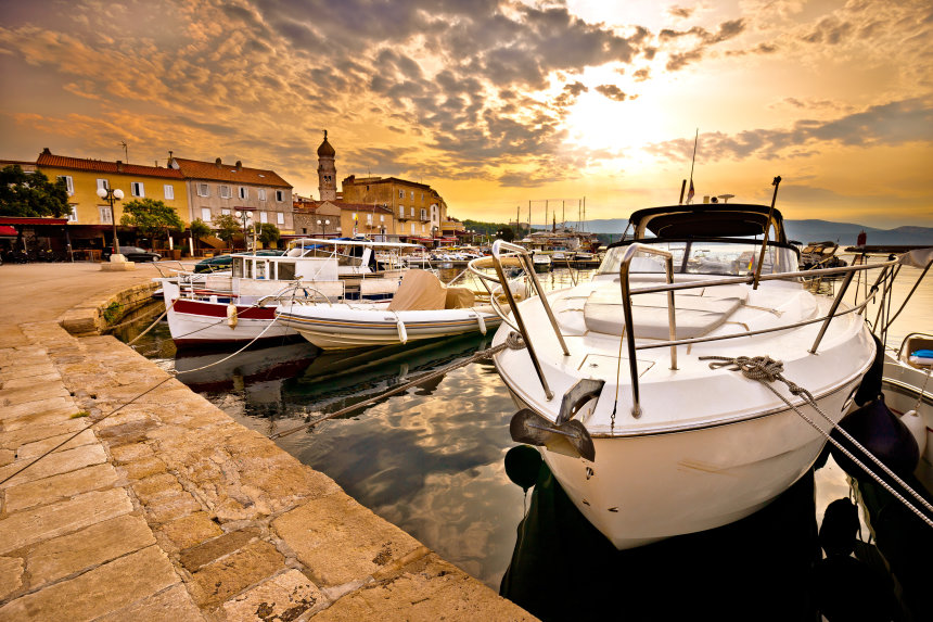 Nautical activities on the island of Krk