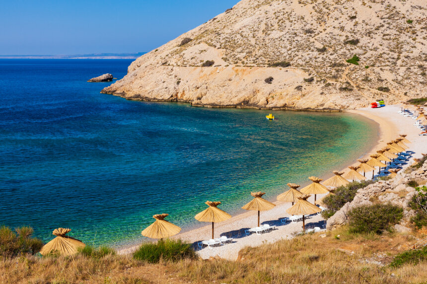 Top beaches on Krk: Oprna