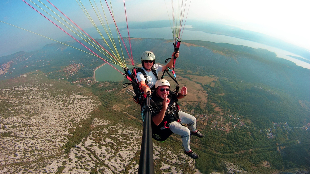 Paragliding on Krk